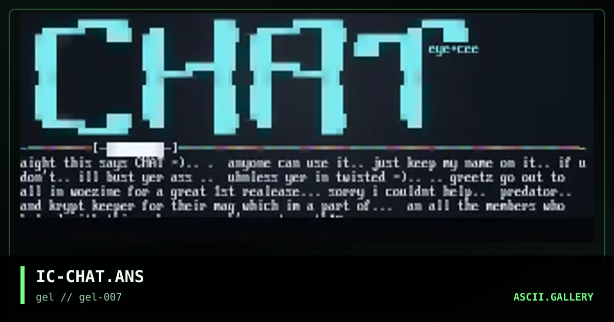 chat ansi, by incesticide, 1997