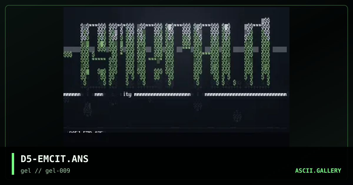 emerald city ascii, by dark stalker, 1997