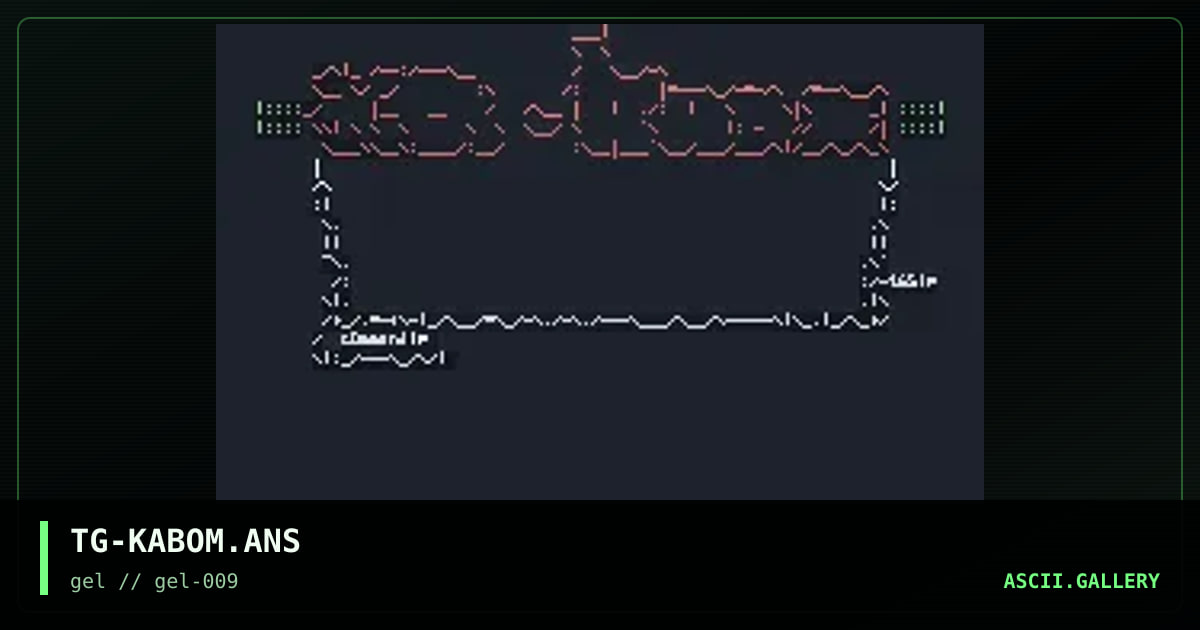ka-boOm menu set, by the genocidal servant, 1997