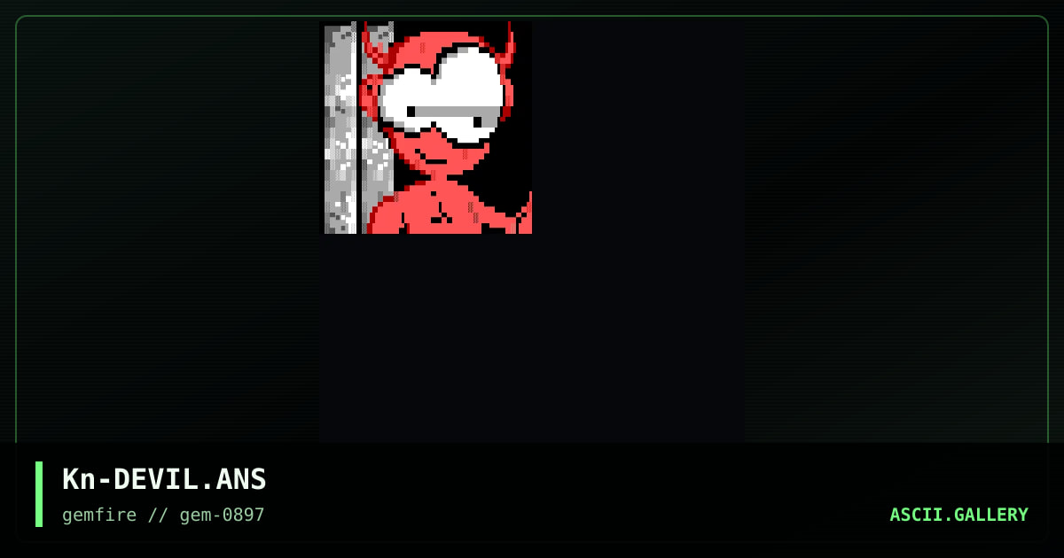 Kn-DEVIL.ANS, by knightmare, 1997