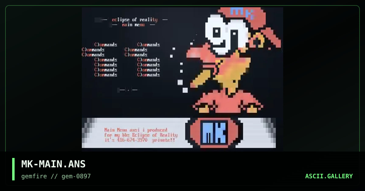 MK-MAIN.ANS, by maniak killa, 1997