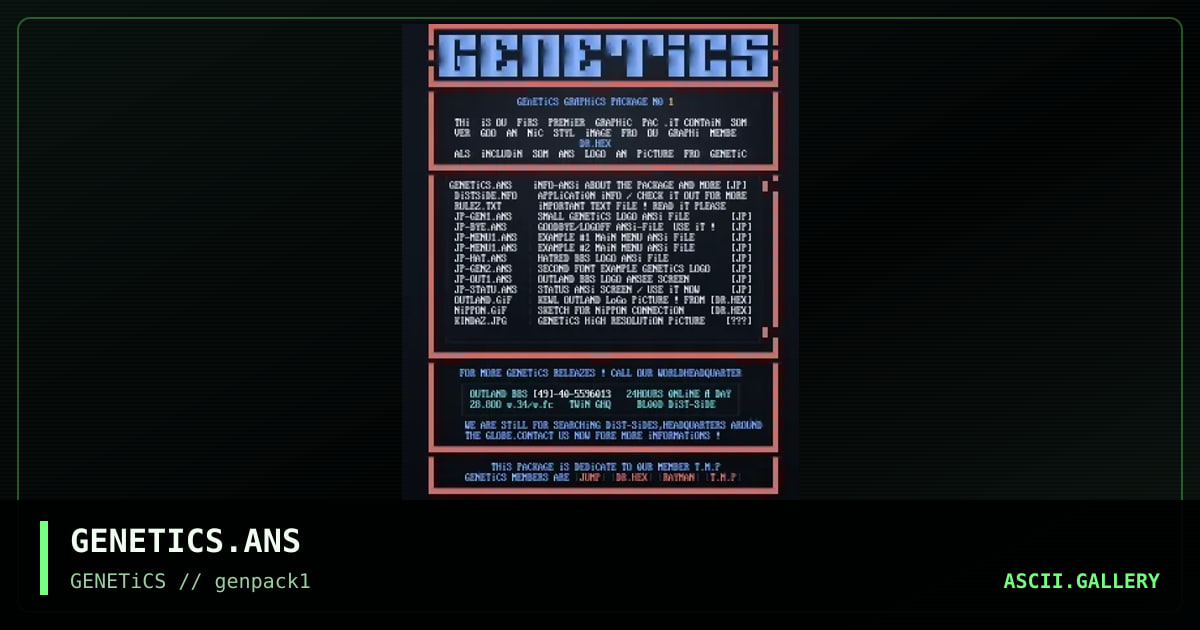 GENETICS.ANS, by untagged, 1995