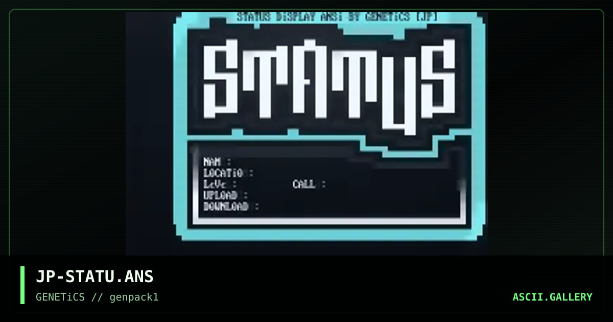 JP-STATU.ANS, by jump, 1995