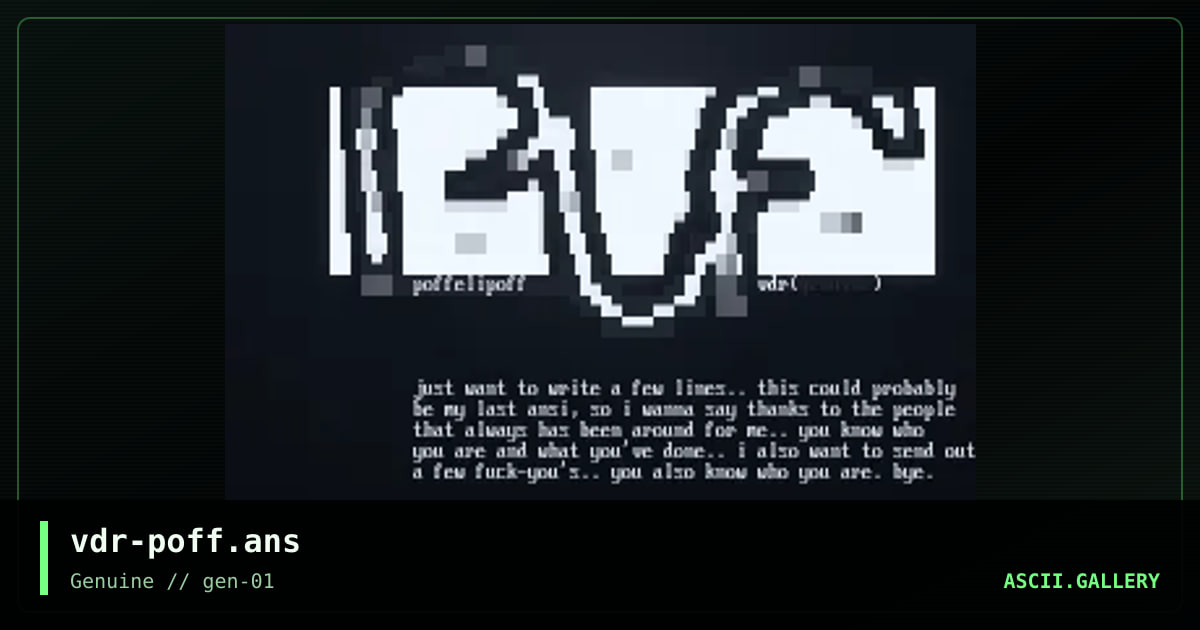 vdr-poff.ans, by vader-sweden, 1998