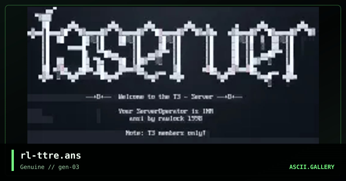 T3 server, by rawlock, 1999