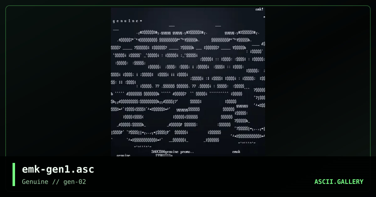 emk-gen1.asc, by emok, 1999