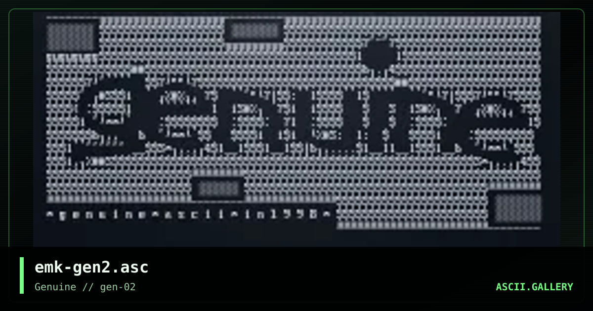 emk-gen2.asc, by emok, 1999