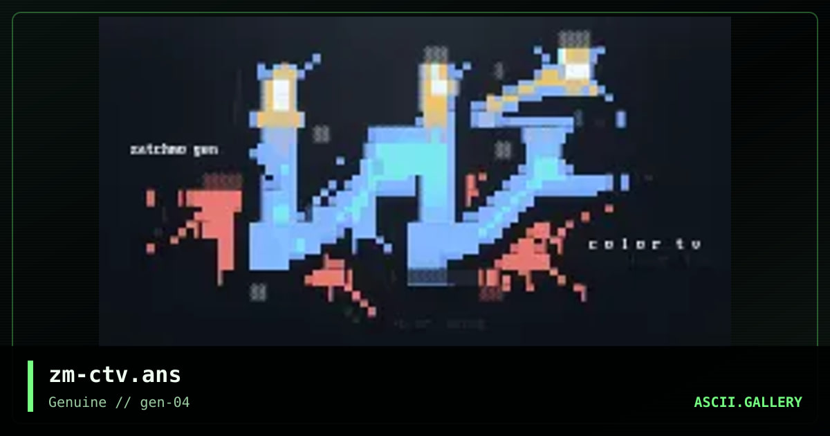 color tv, by zatchmo, 1999