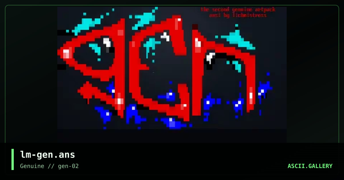 lm-gen.ans, by lichmistress, 1999