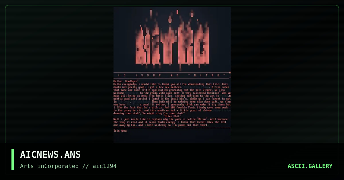 AICNEWS.ANS, by untagged, 1994
