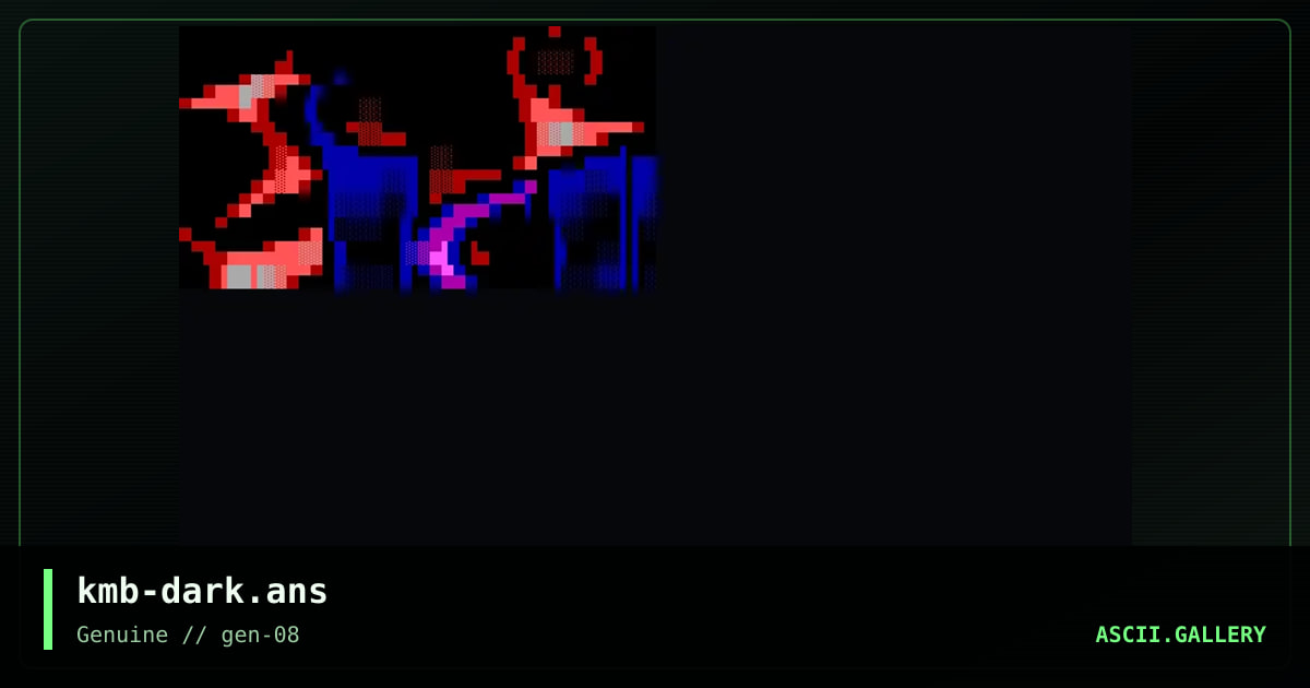 kmb-dark.ans, by kumb4, 1999