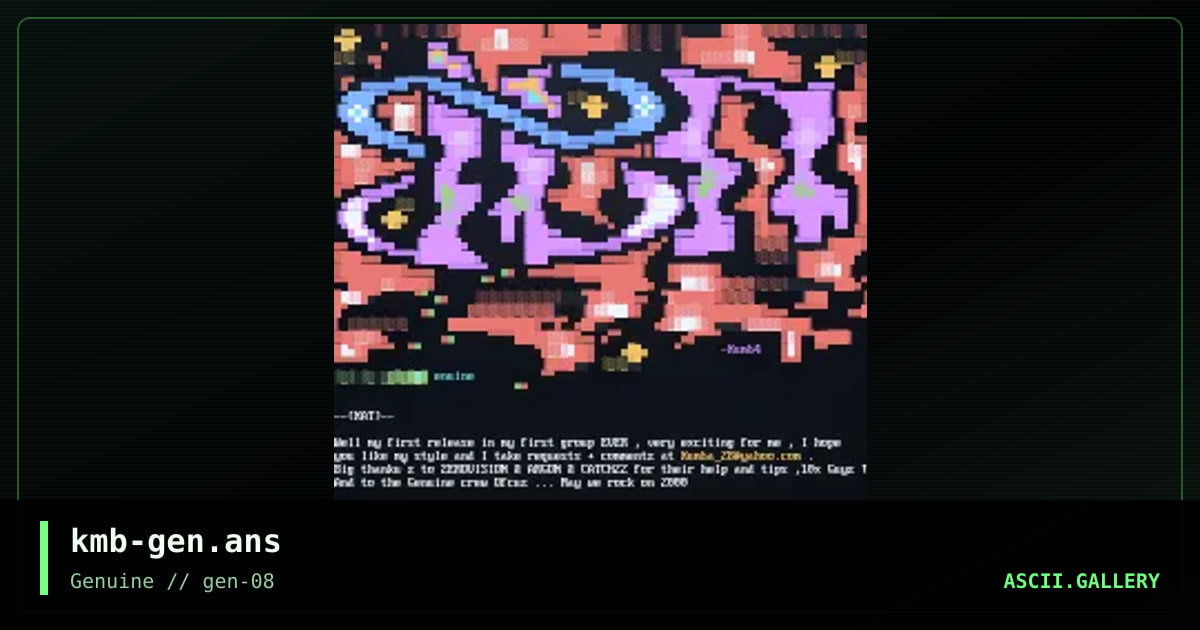 kmb-gen.ans, by kumb4, 1999