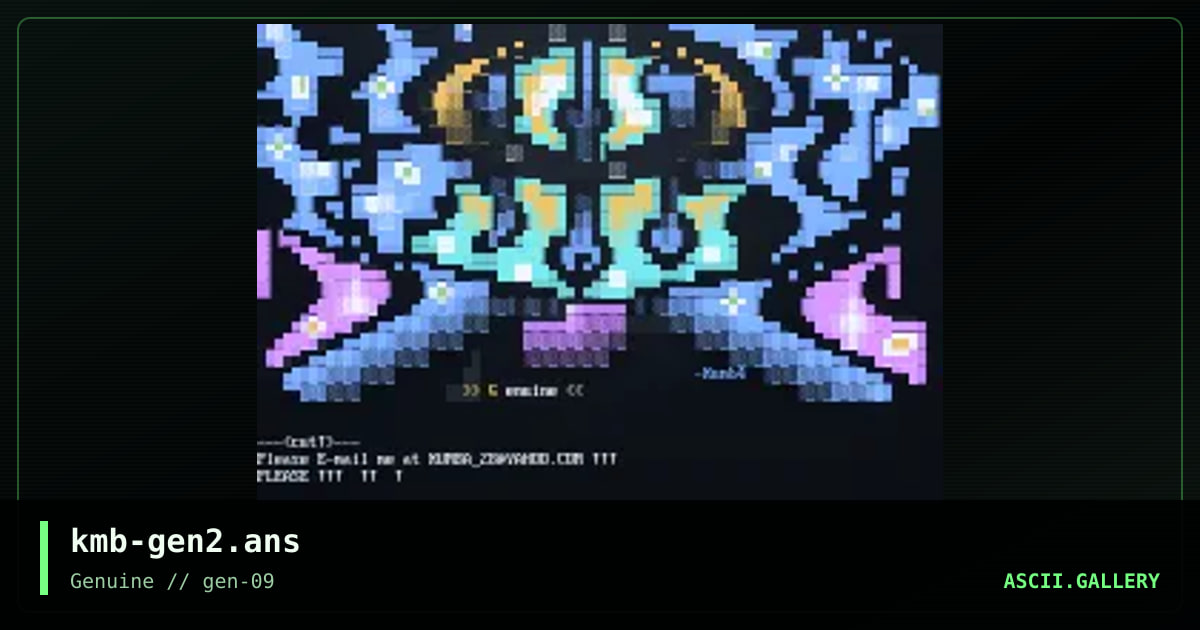 kmb-gen2.ans, by kumb4, 2000