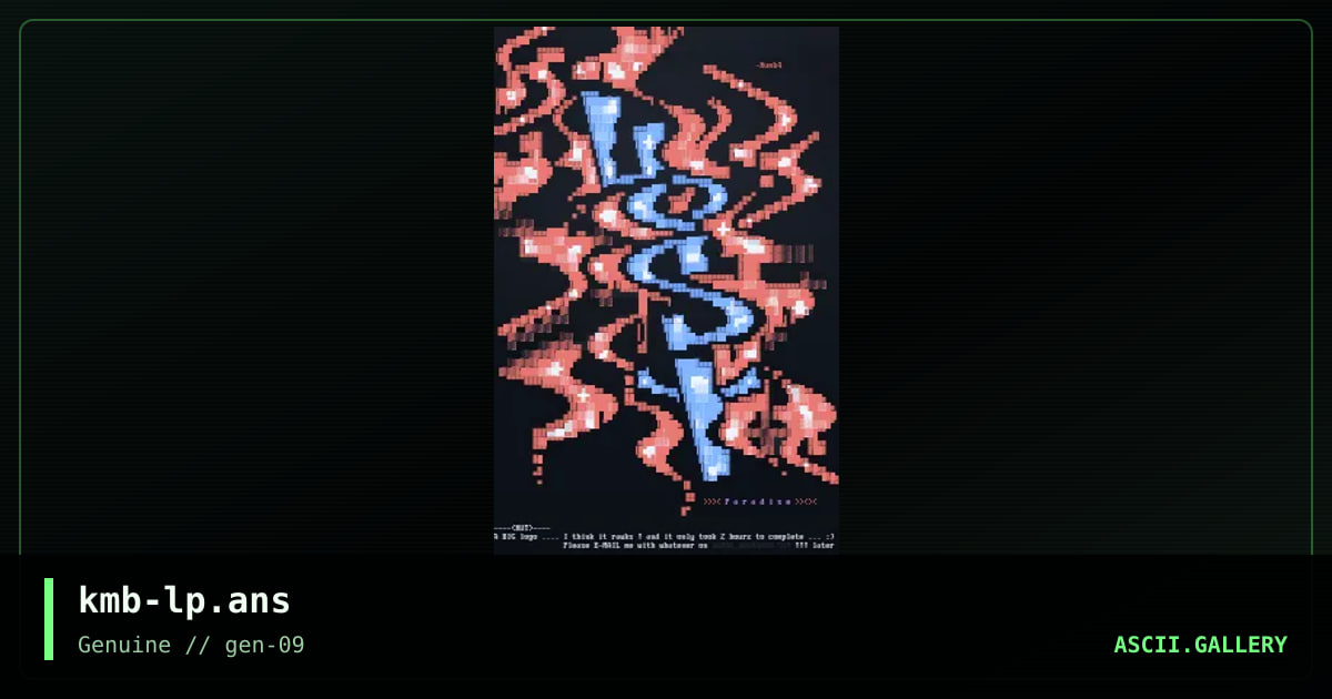 kmb-lp.ans, by kumb4, 2000