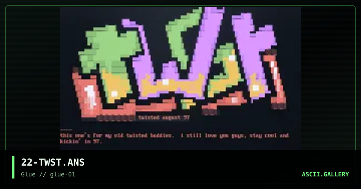 twisted promotional, by catch 22, 1997