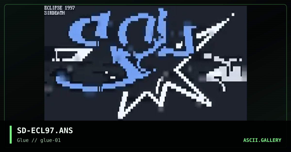 SD-ECL97.ANS, by sirdeath, 1997