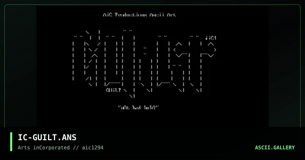 IC-GUILT.ANS, by inner chaos, 1994