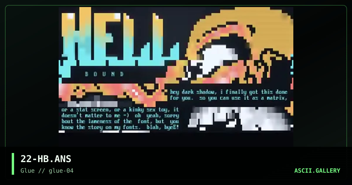 hellbound, by catch 22, 1997