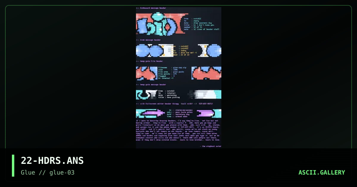 fine header colly, by catch 22, 1997