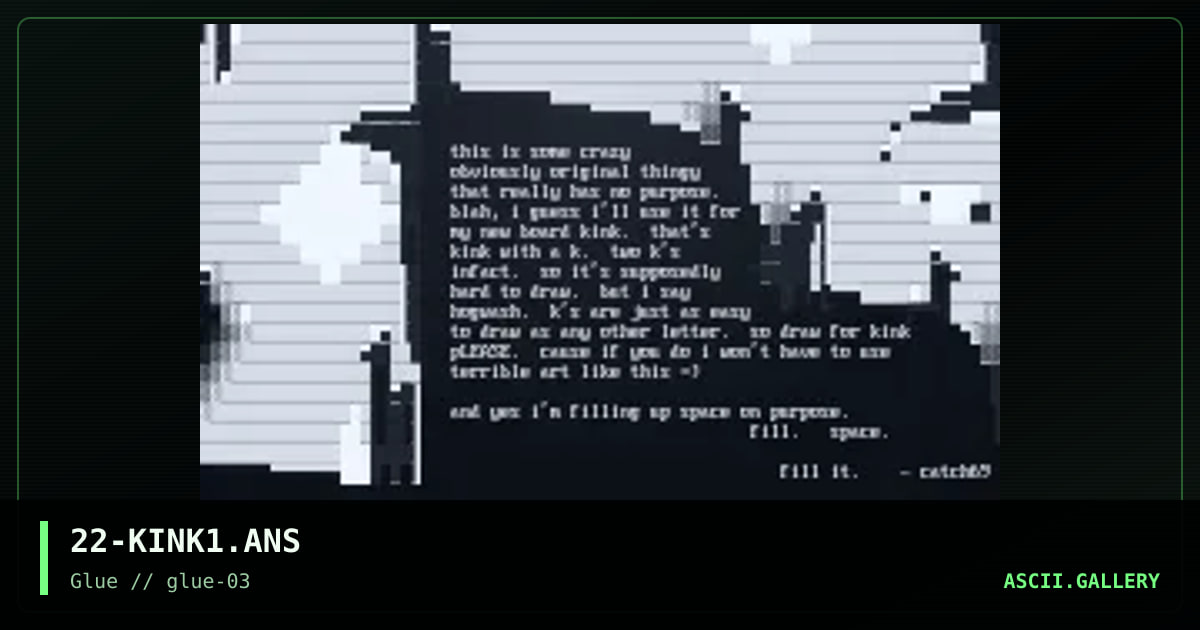 kink thingy, by catch 22, 1997
