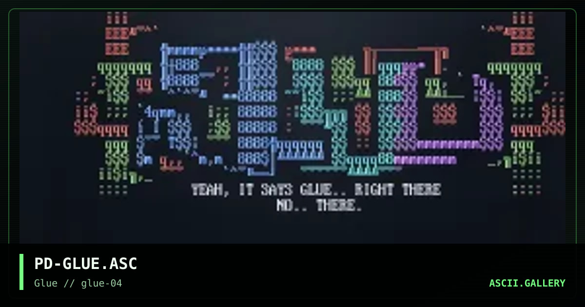 PD-GLUE.ASC, by paradox, 1997