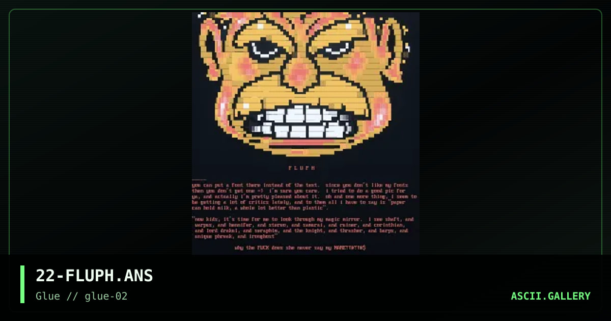 fluphY stuPH, by catch 22, 1997