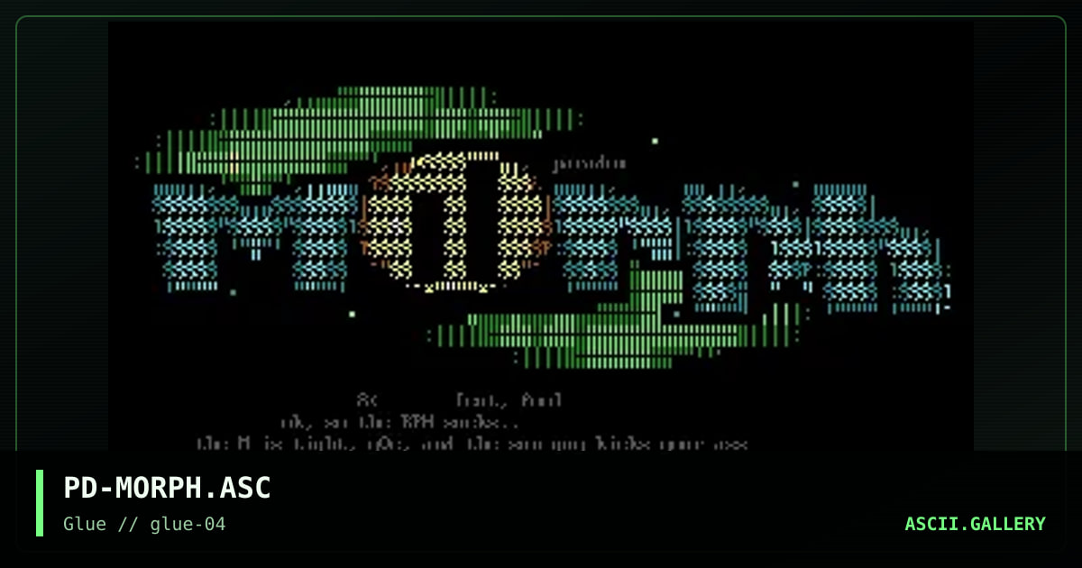 PD-MORPH.ASC, by paradox, 1997