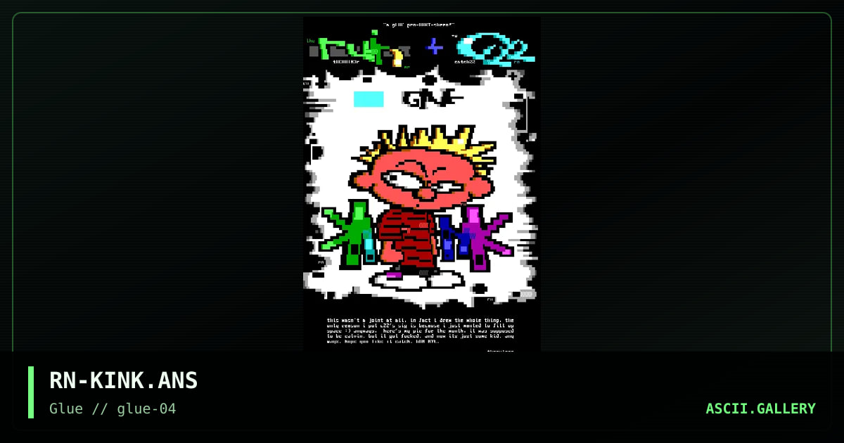 RN-KINK.ANS, by the ruiner, catch 22, 1997