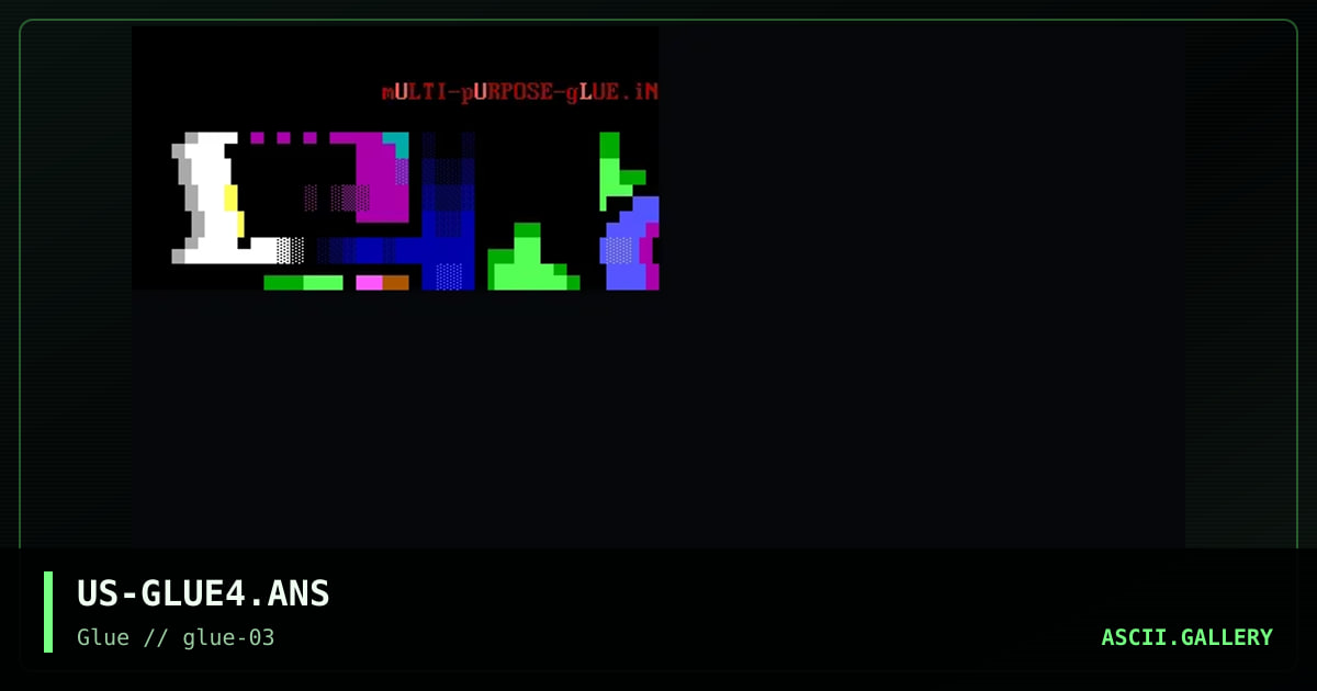 US-GLUE4.ANS, by spear, the ruiner, 1997