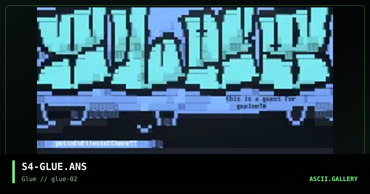 S4-GLUE.ANS, by static4, 1997