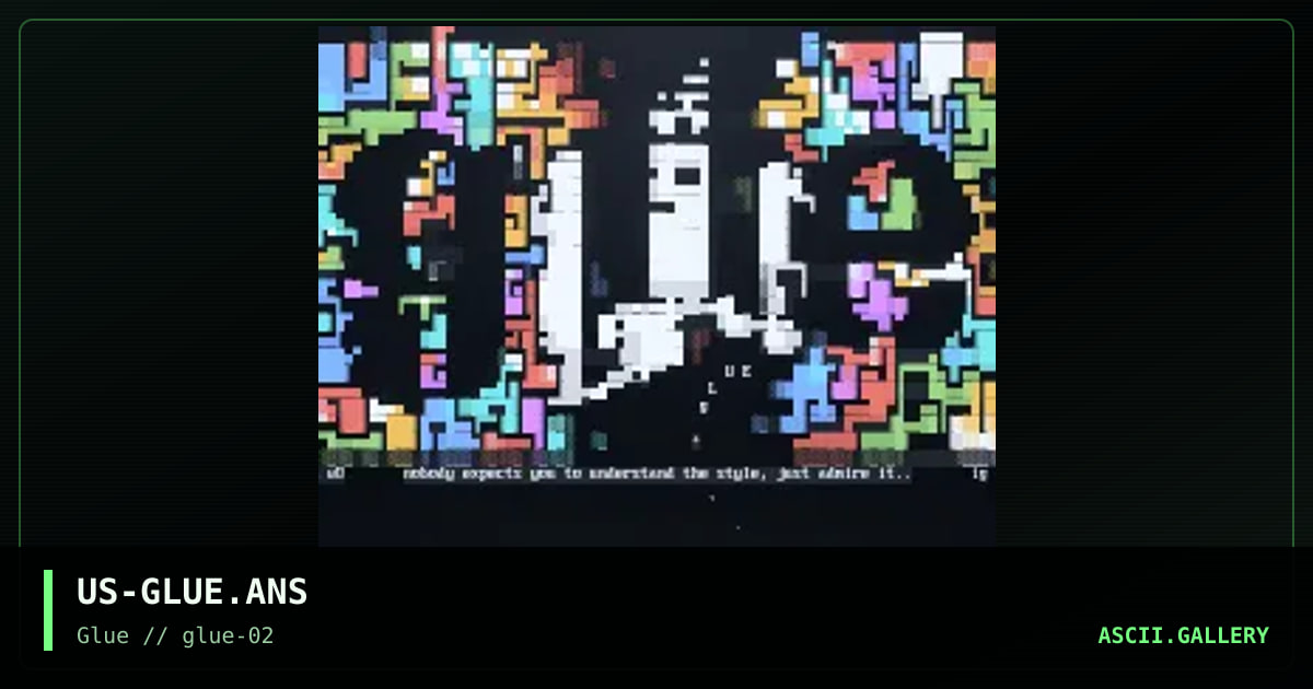 glUe.!?#, by wat0r, ironghost, 1997