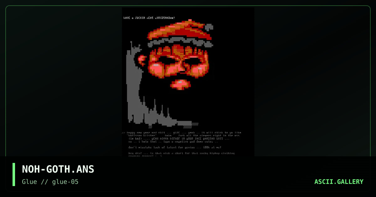 gOTHIC sANTA cLAUS, by noah, 1997