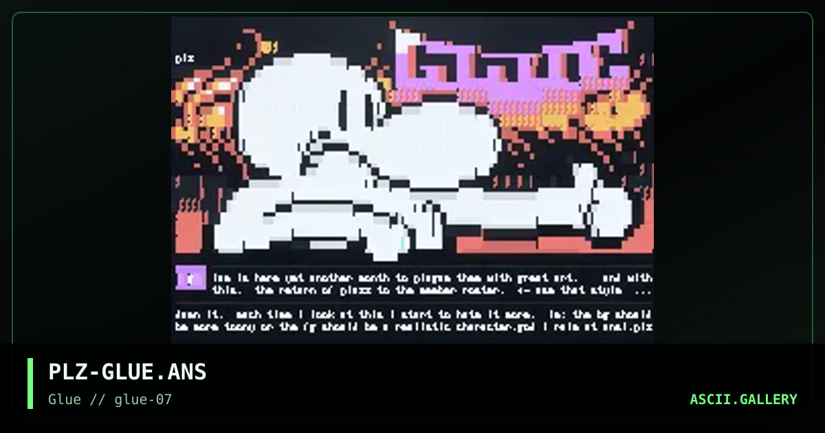 PLZ-GLUE.ANS, by plazz, 1998
