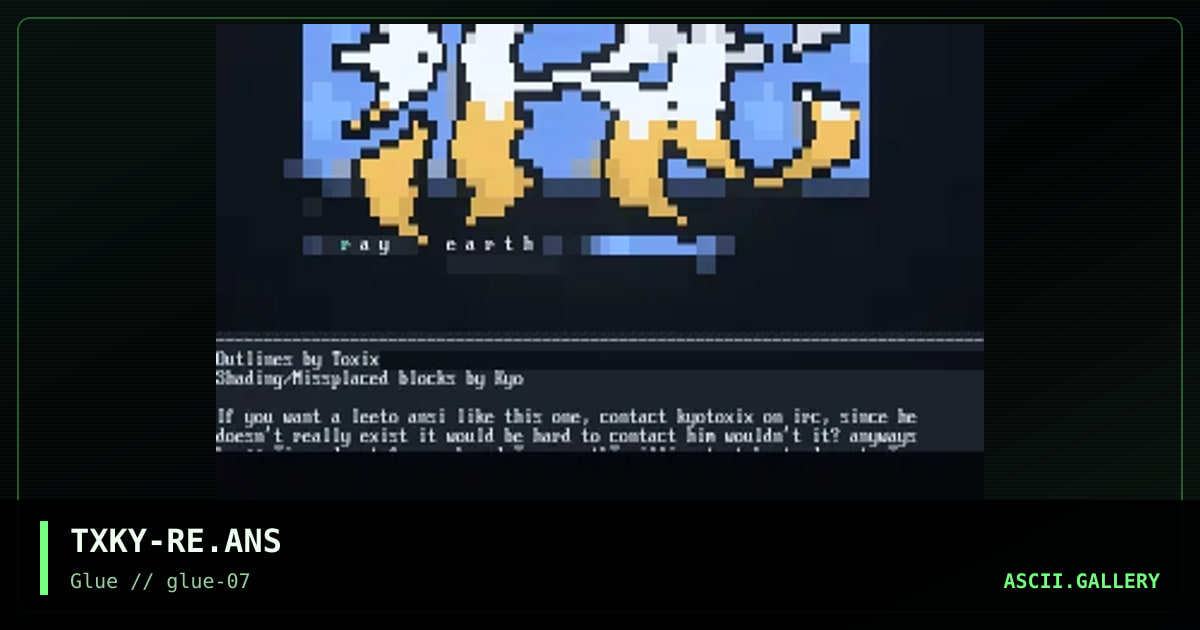 Ray Earth, by toxix, kyo, 1998