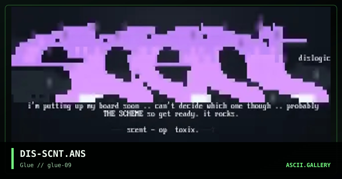 DIS-SCNT.ANS, by dislogic, 1998
