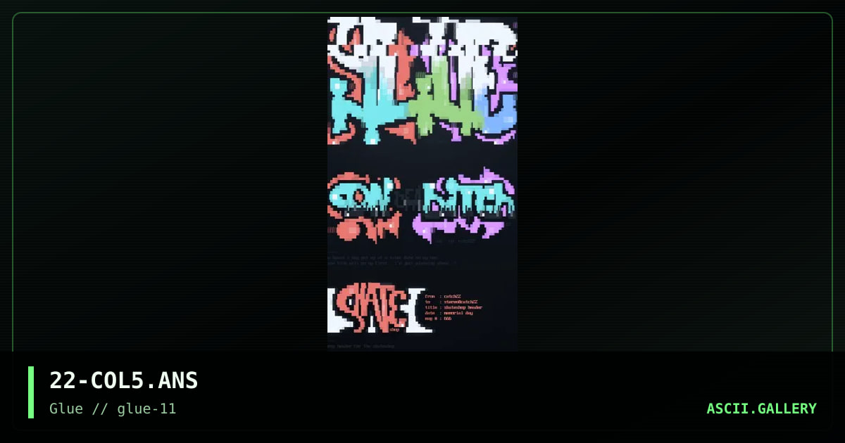 a colly of fonts, by catch 22, 1998