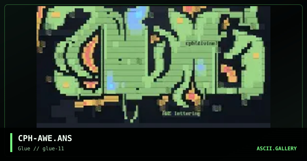 awe lettering, by cyberpunch, 1998