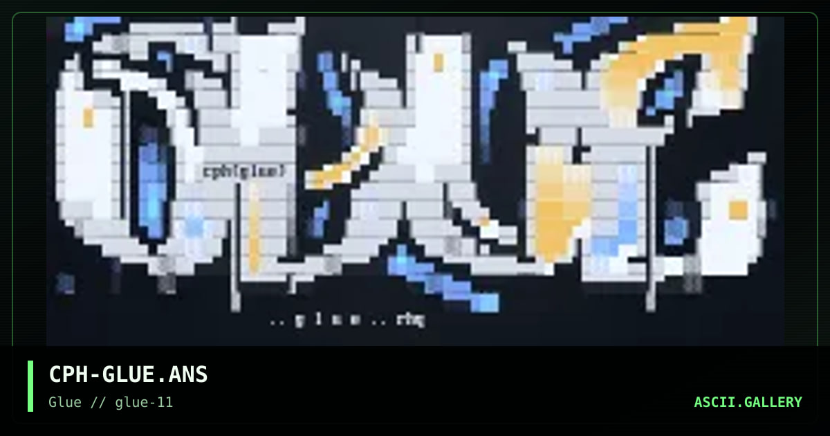 glue logo, by cyberpunch, 1998
