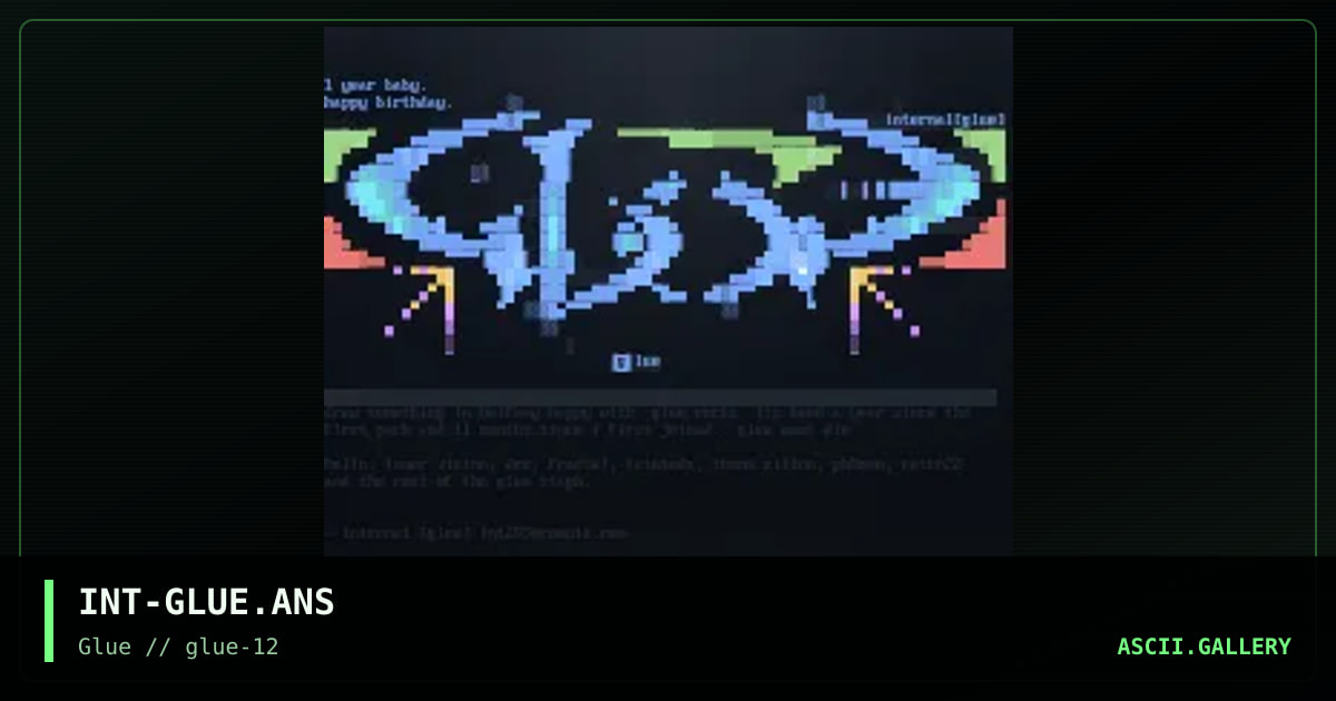 glue, by internal, 1998