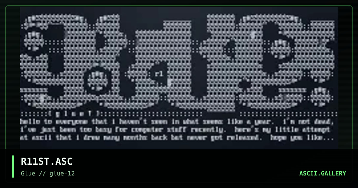 ascii attempt, by the riddler, 1998