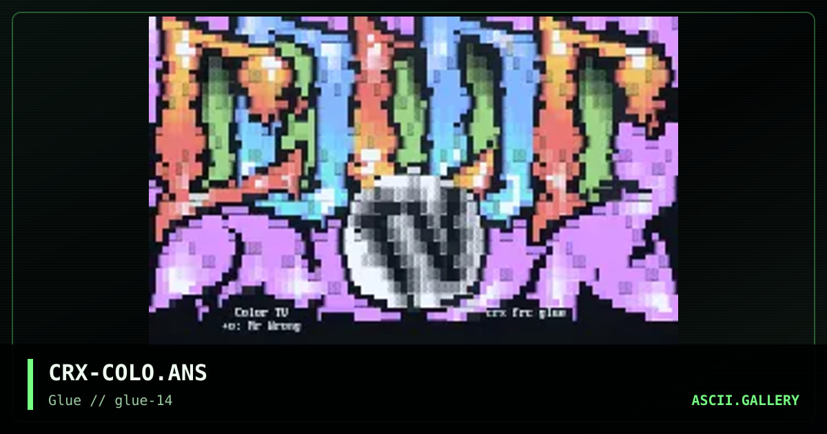 Color TV, by chronix, 1998