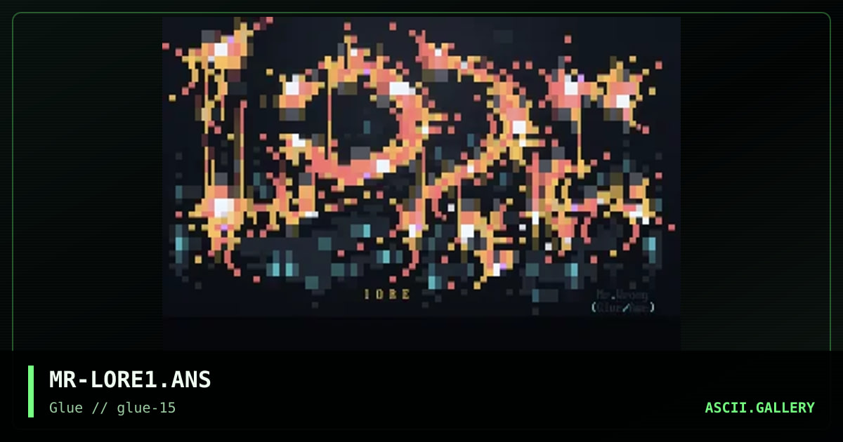 Lore, by mr wrong, 1998