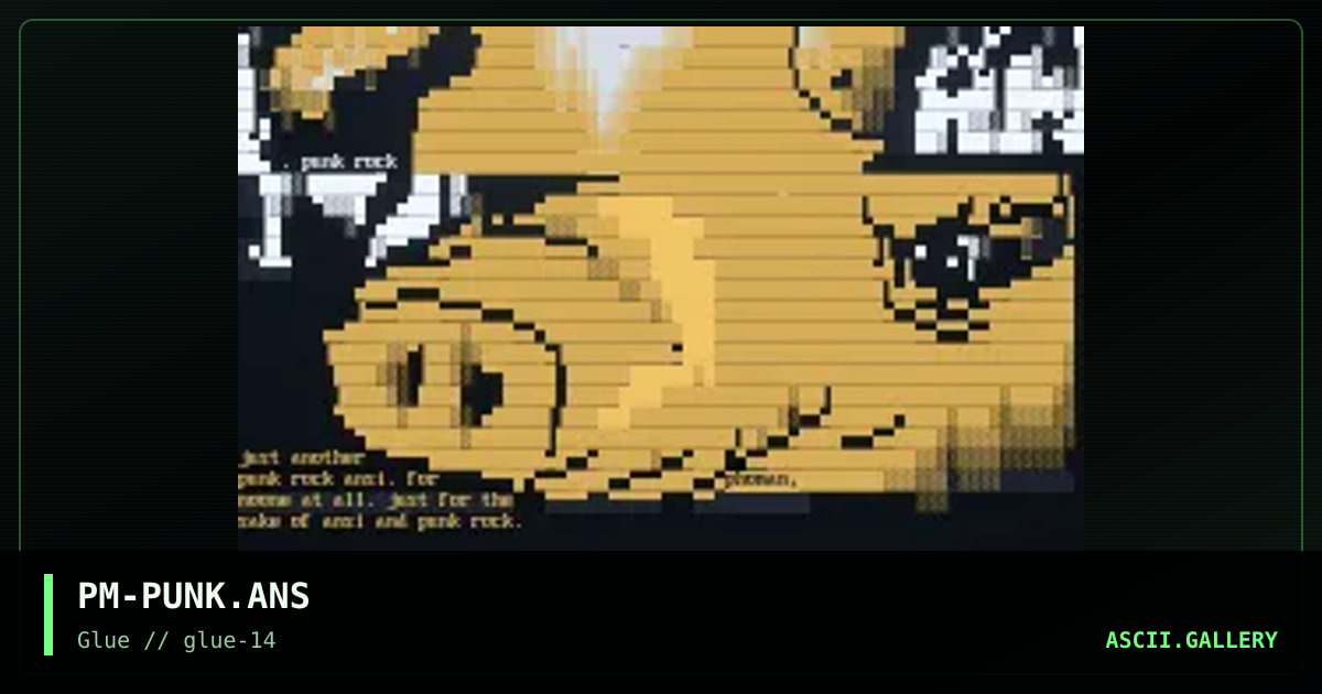 PM-PUNK.ANS, by phoman, 1998