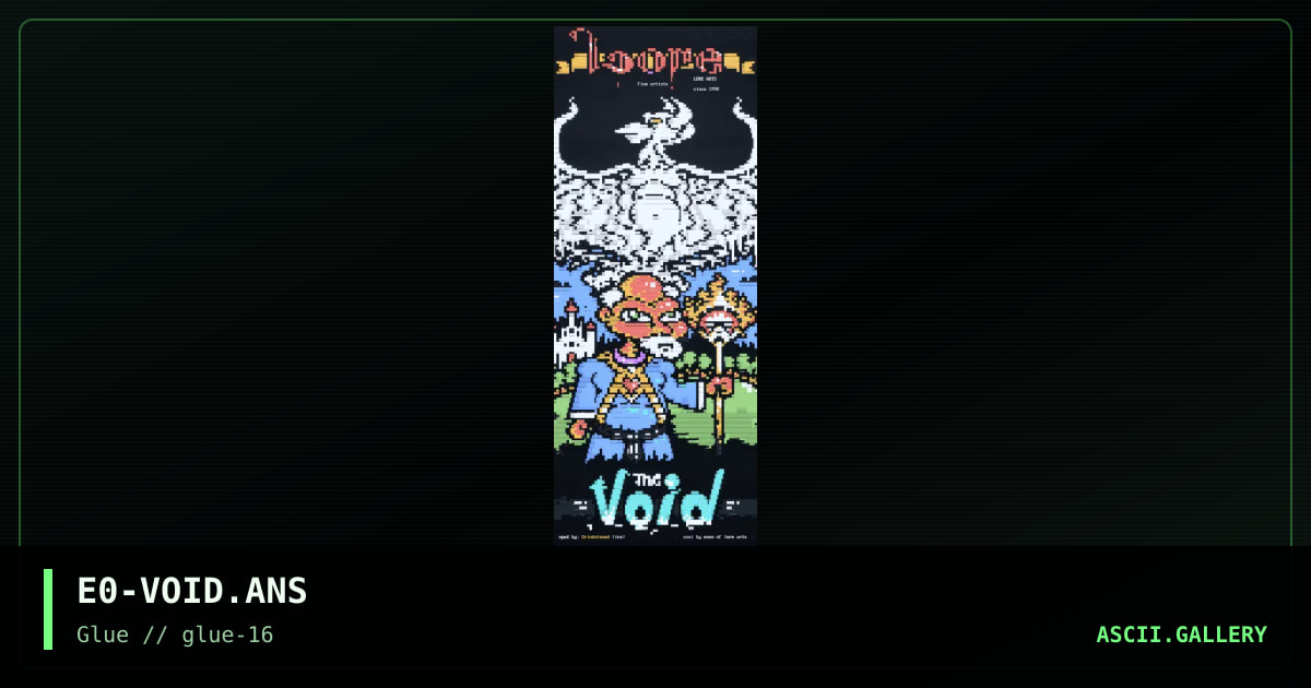 The Void, by enzo, 1998