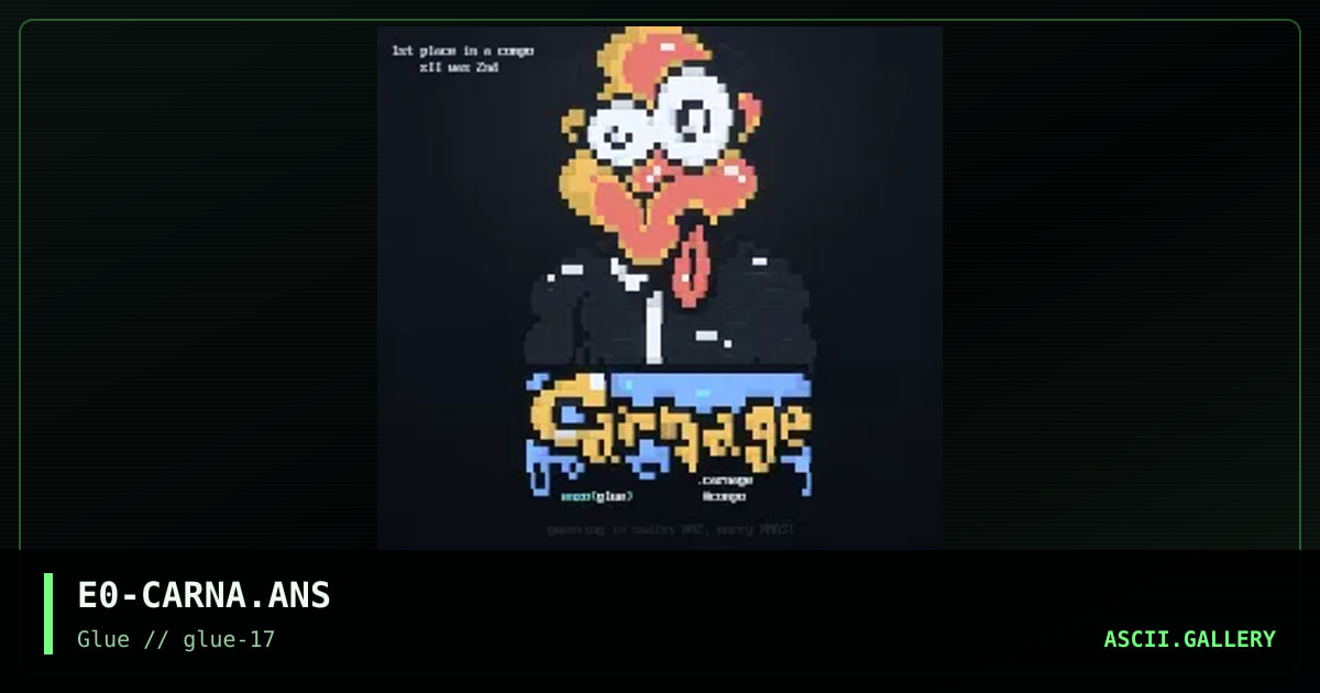 Carnage compo, by enzo, 1999