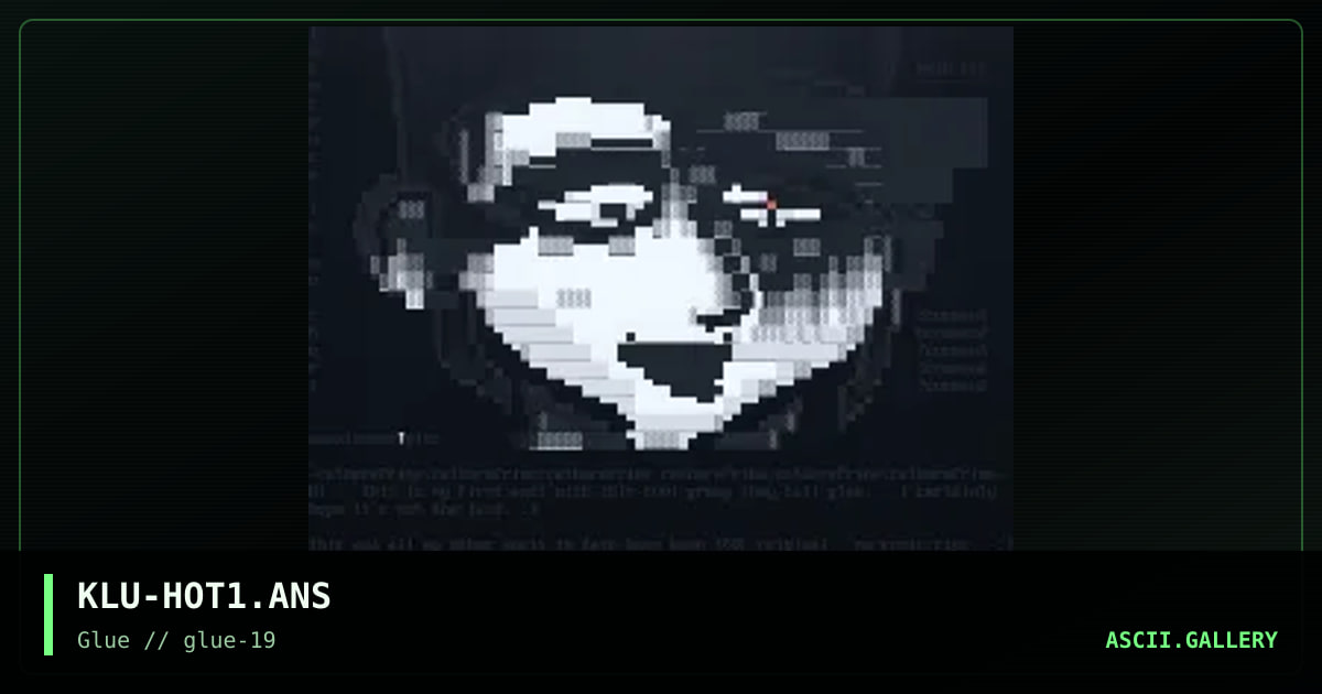 KLU-HOT1.ANS, by klumzee, 1999