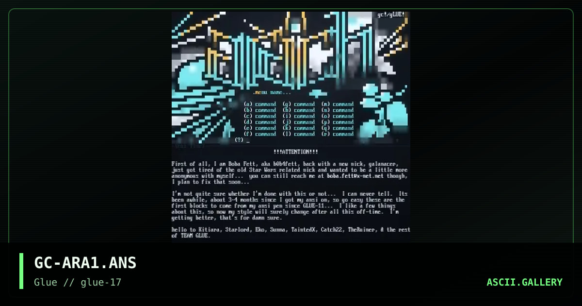 GC-ARA1.ANS, by galanacer, 1999