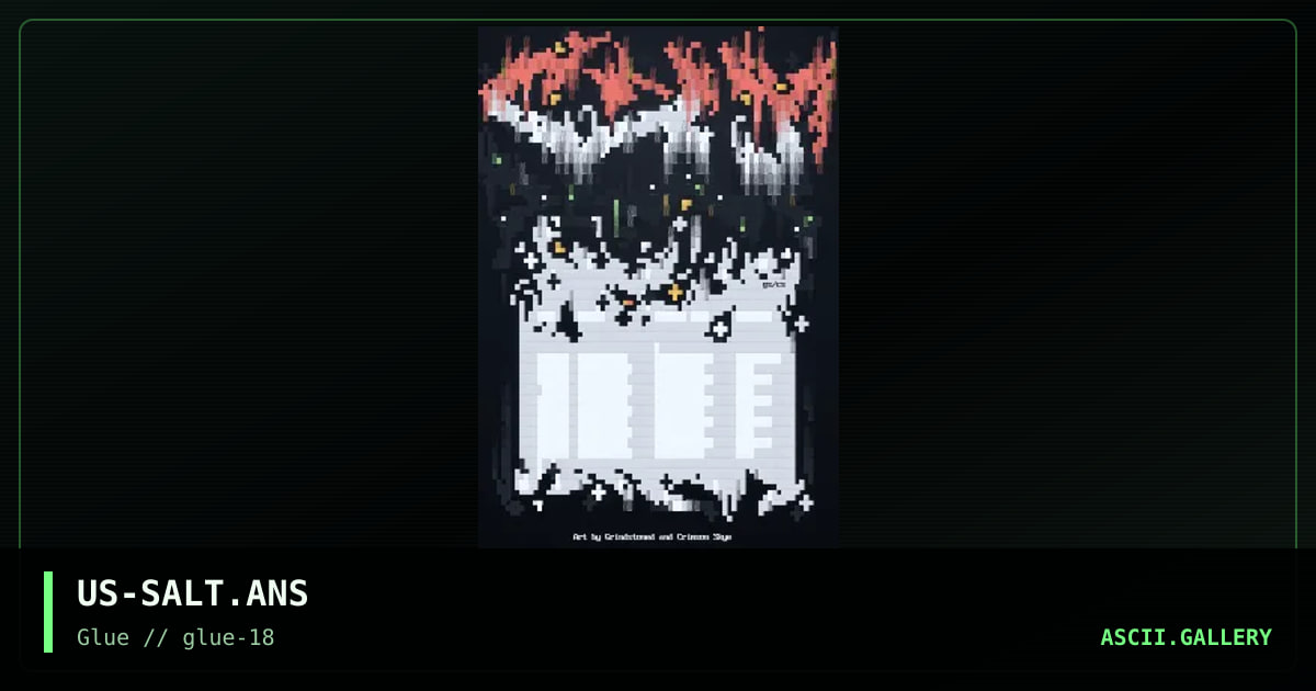 Salt, by crimson skye, grindstoned, 1999