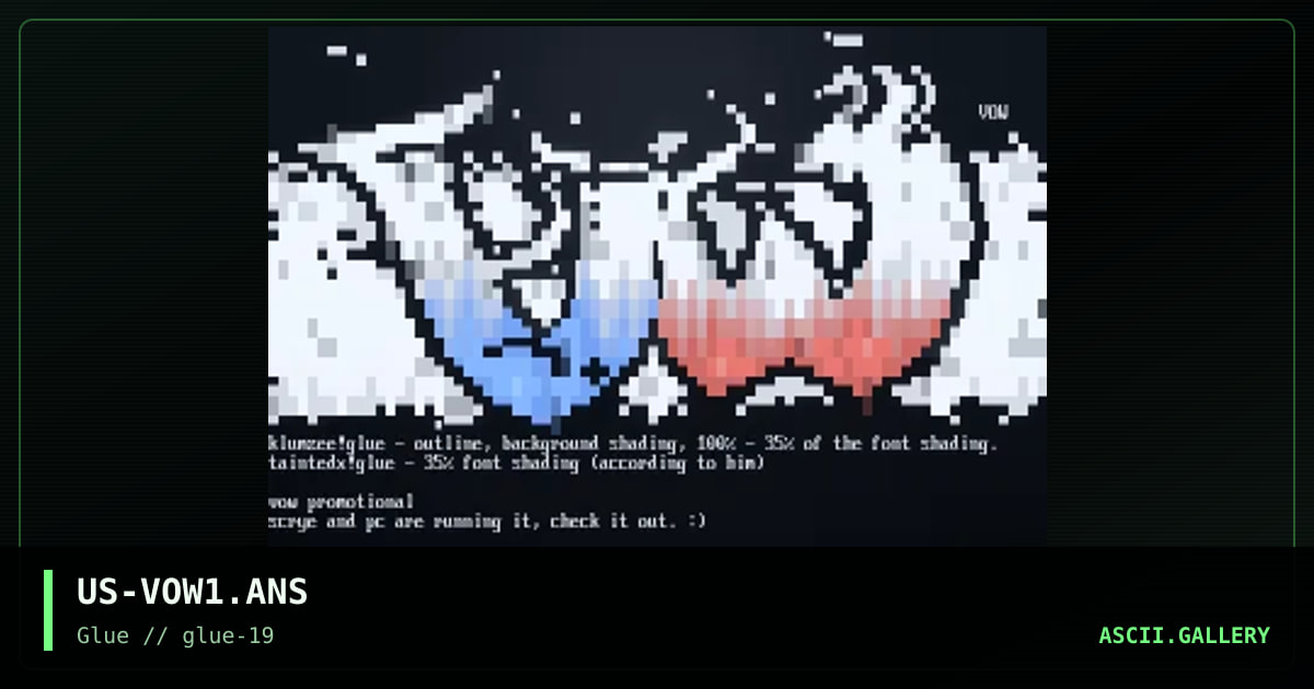 US-VOW1.ANS, by klumzee, taintedx, 1999