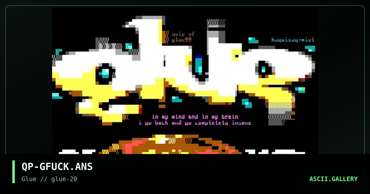 Gumfuck, by quip, haquisaq, 1999